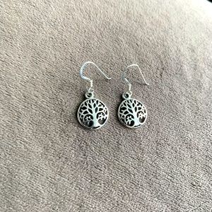 Sterling Silver Tree of Life Earring